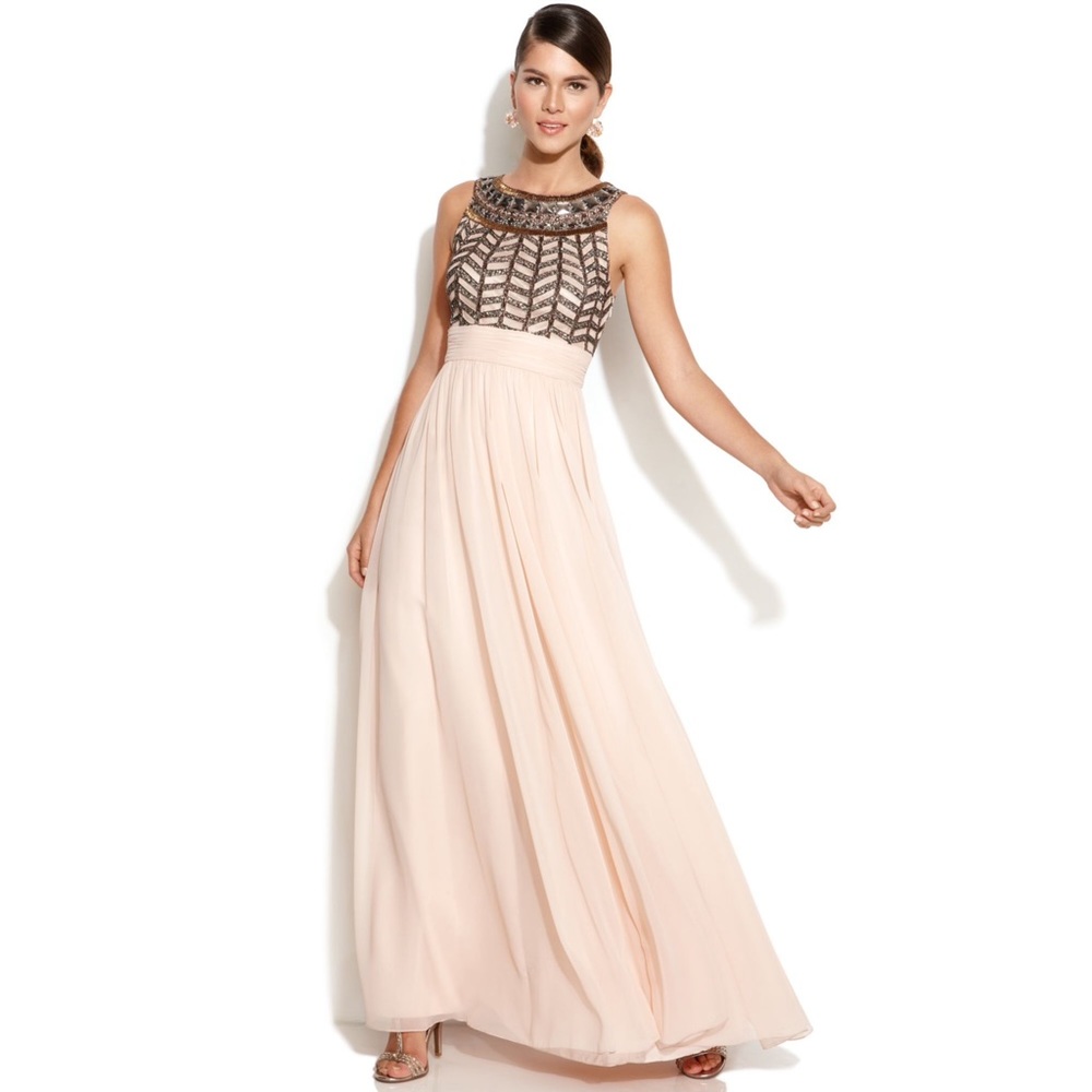 Light Pink Beaded Gown